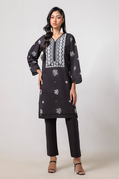 Bonanza Satrangi | Black Cambric 2 Piece (BS2242P10) -  Bonanza Satrangi Ready To Wear - Original Designer Dress - House of Maryam