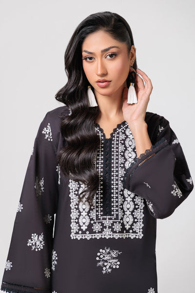 Bonanza Satrangi | Black Cambric 2 Piece (BS2242P10) -  Bonanza Satrangi Ready To Wear - Original Designer Dress - House of Maryam