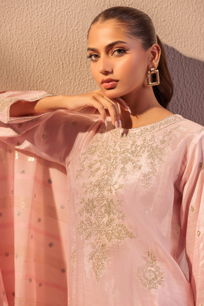 Bonanza Satrangi | Pink Raw Silk 3 Piece (BS5243P07) -  Bonanza Satrangi Ready To Wear - Original Designer Dress - House of Maryam