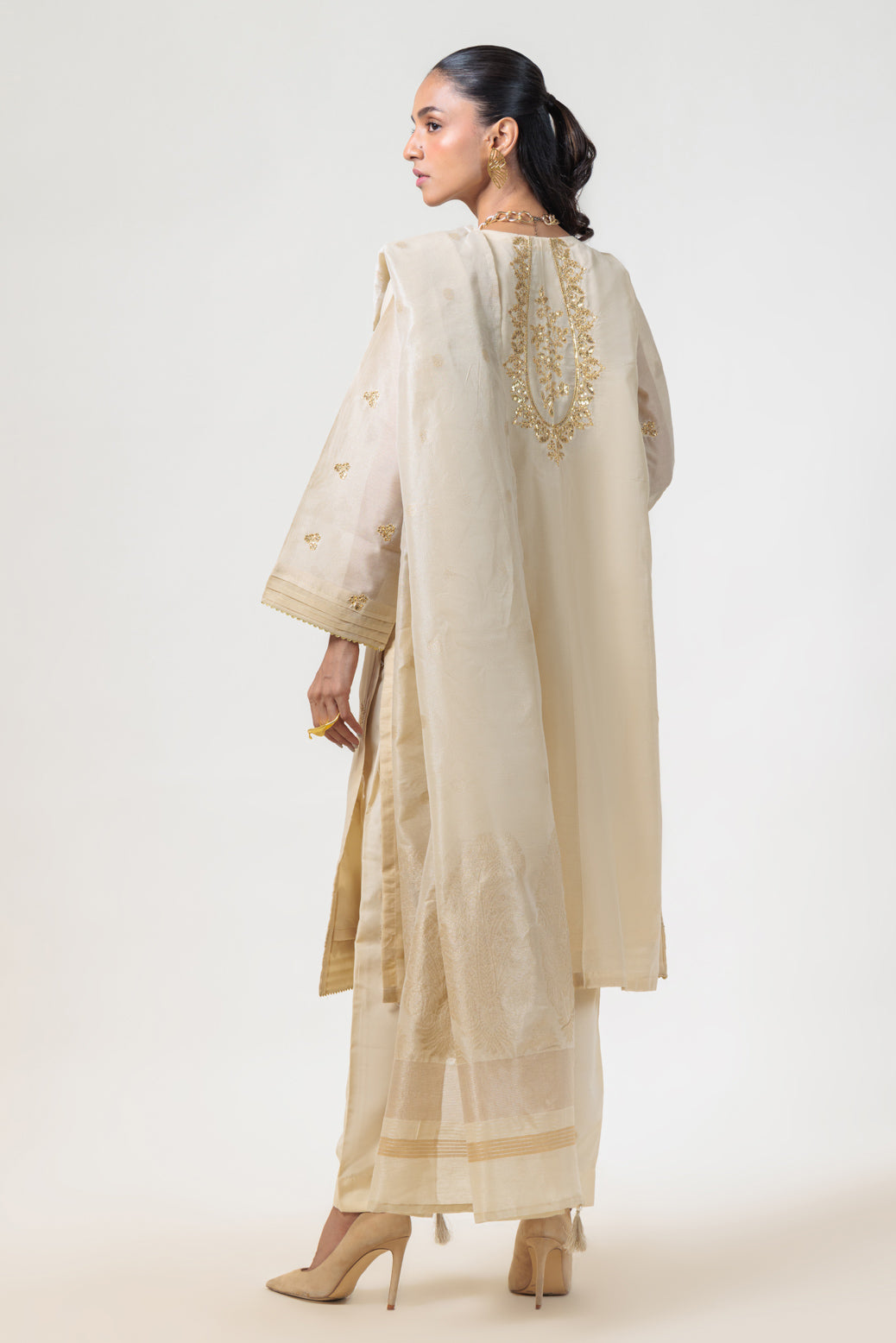 Bonanza Satrangi | Beige Dyed 3 Piece (BS5243P24) -  Bonanza Satrangi Ready To Wear - Original Designer Dress - House of Maryam