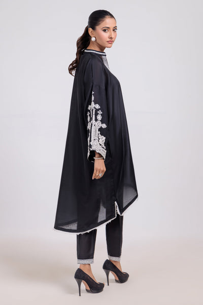Bonanza Satrangi | Black Silk 2 Piece (BS7242P02) -  Bonanza Satrangi Ready To Wear - Original Designer Dress - House of Maryam