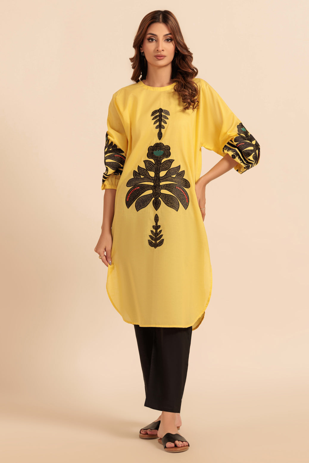 Bonanza Satrangi | Yellow Cambric 2 Piece (BS7242P22)