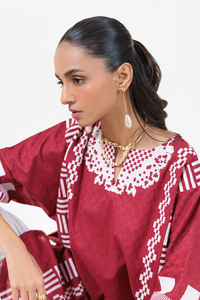 Bonanza Satrangi | Red Jacquard 2 Piece (BS7242P28) -  Bonanza Satrangi Ready To Wear - Original Designer Dress - House of Maryam