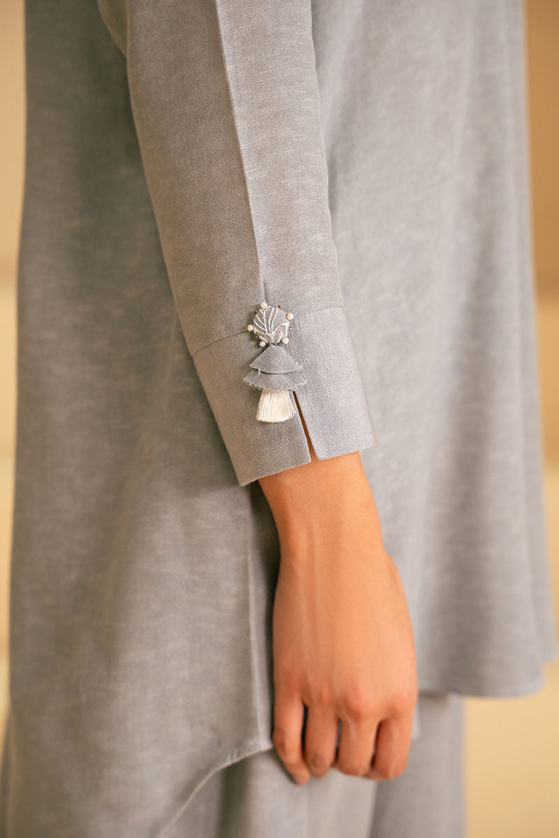 Cross Stitch | Exclusive Pret | Intricate Charm-2 PC (Shirt & Trouser)-5