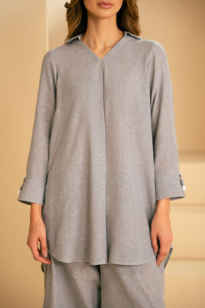 Cross Stitch | Exclusive Pret | Intricate Charm-2 PC (Shirt & Trouser)