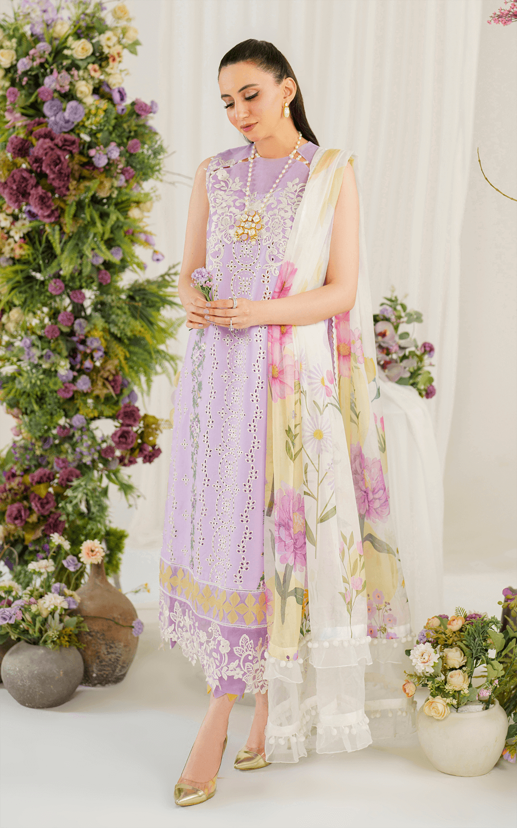 Asifa and Nabeel | Pretty in Pink Limited Edition | Babys Breath (PP-8) by Designer Asifa and Nabeel - House of Maryam - Pakistani Designer Ethnic Wear in {{ shop.shopifyCountryName }}