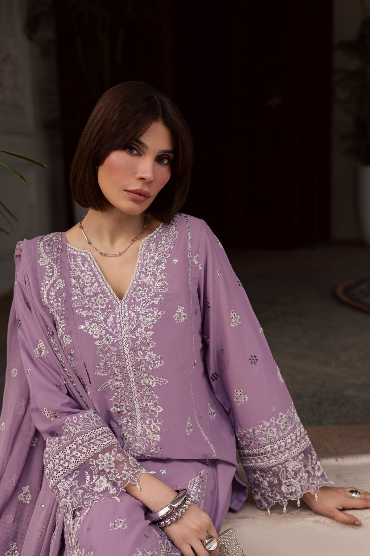 Batik | Feyre Luxury Lawn Eid Edit 26' | Banafsh 3Pc-2