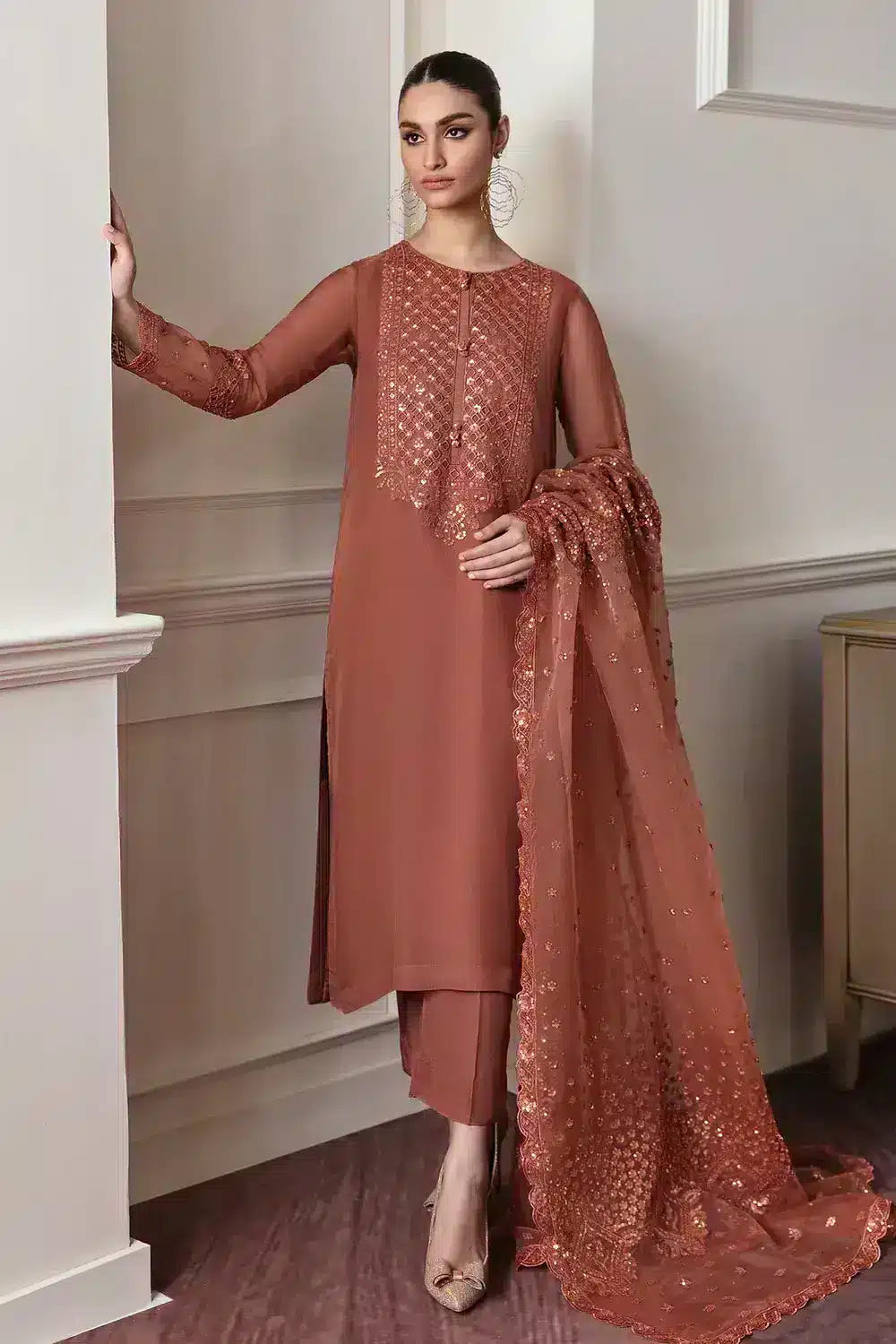 Baroque | Formals Collection | UF-296 -  Baroque Formal - Original Designer Dress - House of Maryam