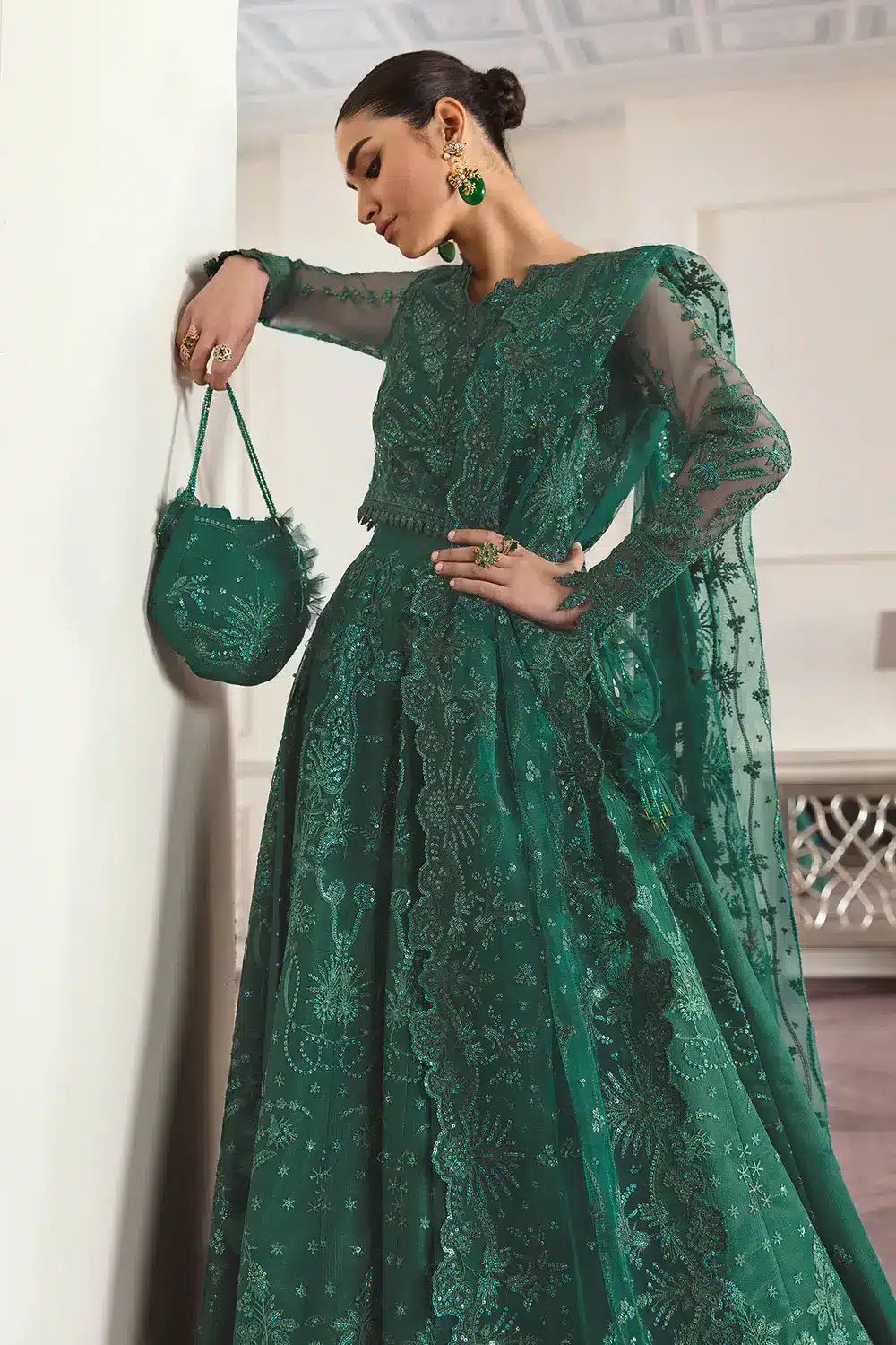 Baroque | Formals Collection | UF-298 by Designer Baroque - House of Maryam - Pakistani Designer Ethnic Wear in {{ shop.shopifyCountryName }}