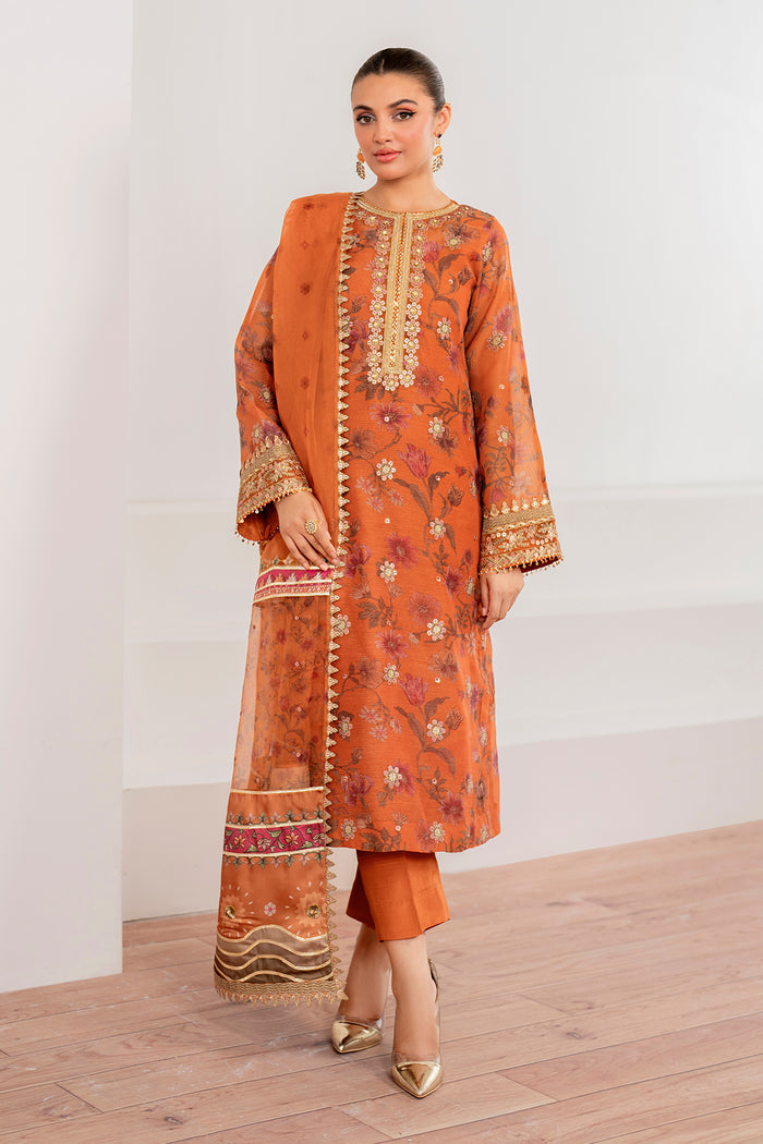 Baroque | Velvet Formals | COTTON NET UF-701 -  Baroque Ladies Clothes - Original Designer Dress - House of Maryam