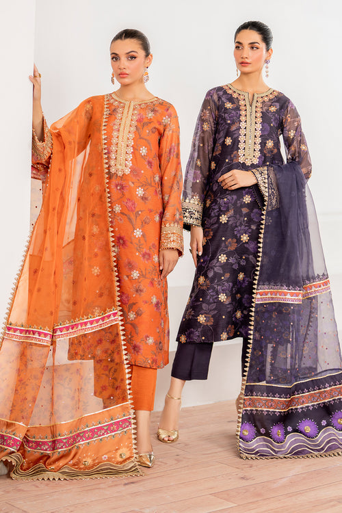 Baroque | Velvet Formals | COTTON NET UF-701 -  Baroque Ladies Clothes - Original Designer Dress - House of Maryam