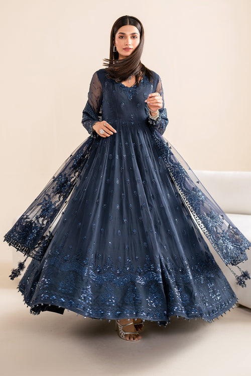 Baroque | Velvet Formals | CHIFFON UF-617 -  Baroque Ladies Clothes - Original Designer Dress - House of Maryam