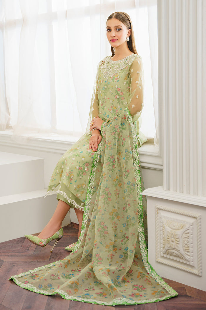 Baroque | Luxury Formals 24 | ORGANZA UF-521 -  Baroque Ladies Clothes - Original Designer Dress - House of Maryam