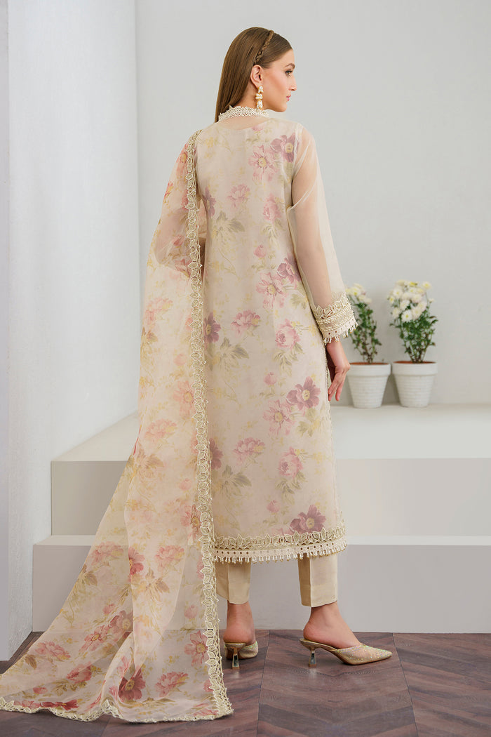 Baroque | Velvet Formals | ORGANZA UF-523 -  Baroque Ladies Clothes - Original Designer Dress - House of Maryam
