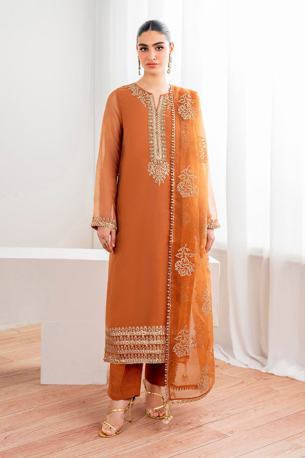 Baroque | Luxury Pret 24 | CHIFFON PR-987 -  Baroque Ladies Clothes - Original Designer Dress - House of Maryam
