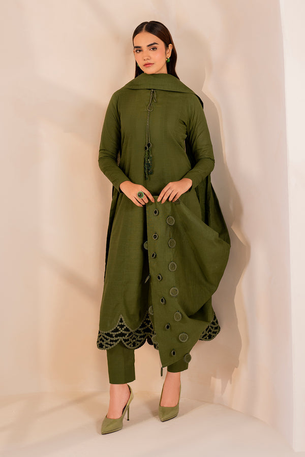 Baroque | Luxury Pret 24 | KHADDAR PR-1007 -  Baroque Ladies Clothes - Original Designer Dress - House of Maryam