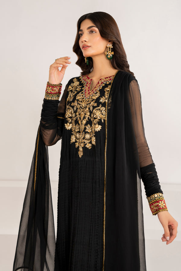 Baroque | Luxury Pret 24 | CRUSH CHIFFON PR-992 -  Baroque Ladies Clothes - Original Designer Dress - House of Maryam