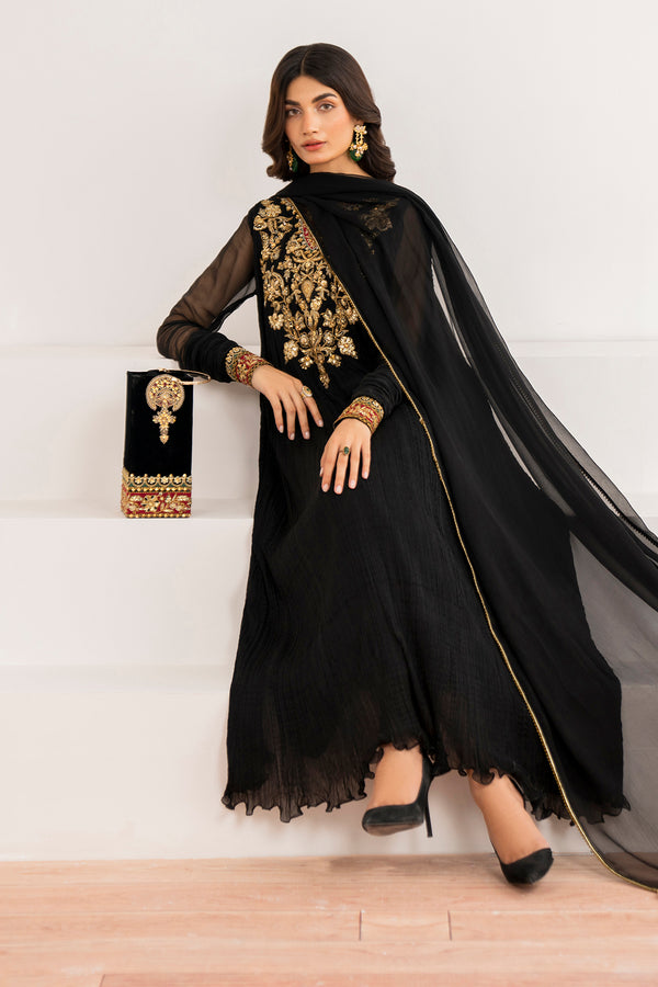 Baroque | Luxury Pret 24 | CRUSH CHIFFON PR-992 -  Baroque Ladies Clothes - Original Designer Dress - House of Maryam