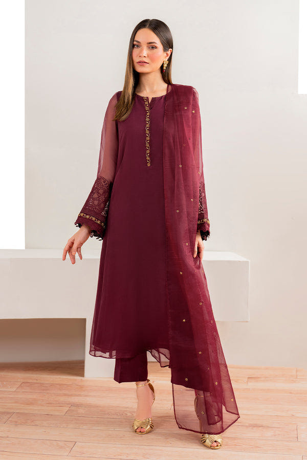 Baroque | Luxury Pret 24 | CHIFFON PR-981 -  Baroque Ladies Clothes - Original Designer Dress - House of Maryam