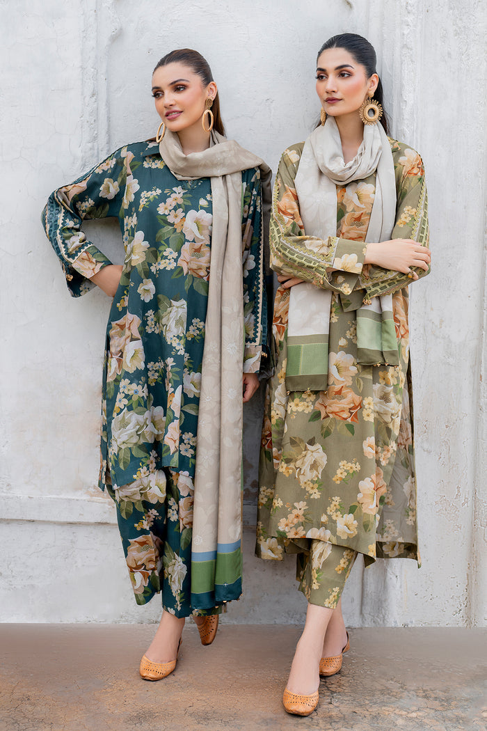 Baroque | Luxury Pret 24 | VISCOSE UF-734 -  Baroque Ladies Clothes - Original Designer Dress - House of Maryam