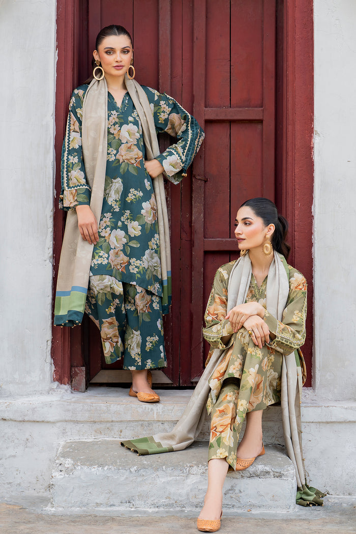 Baroque | Luxury Pret 24 | VISCOSE UF-734 -  Baroque Ladies Clothes - Original Designer Dress - House of Maryam