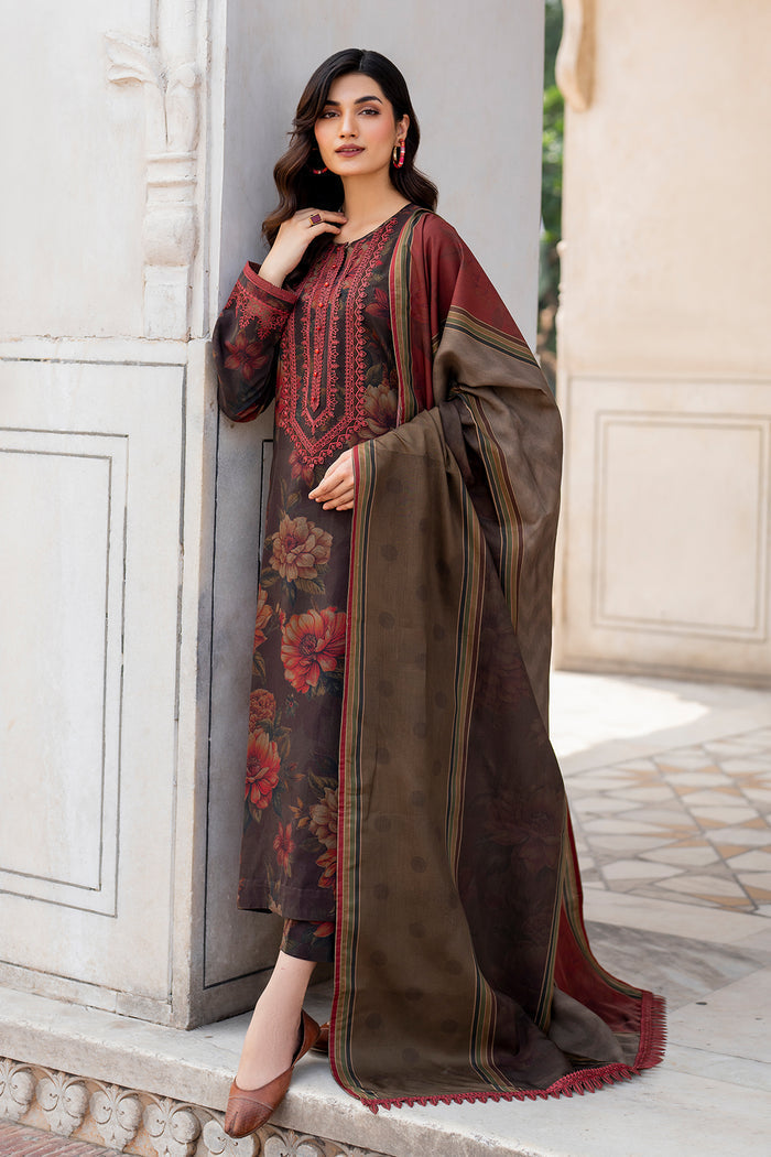 Baroque | Luxury Pret 24 | VISCOSE UF-735 -  Baroque Ladies Clothes - Original Designer Dress - House of Maryam