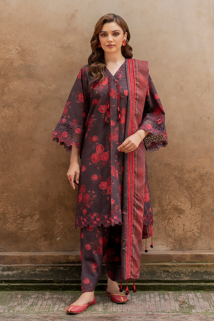 Baroque | Luxury Pret 24 | VISCOSE UF-740 -  Baroque Ladies Clothes - Original Designer Dress - House of Maryam