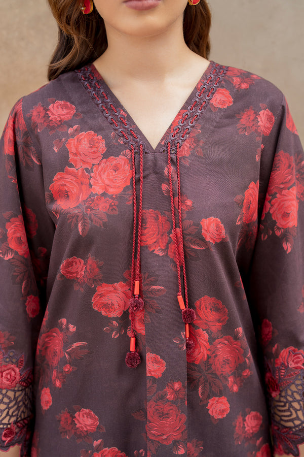 Baroque | Luxury Pret 24 | VISCOSE UF-740 -  Baroque Ladies Clothes - Original Designer Dress - House of Maryam