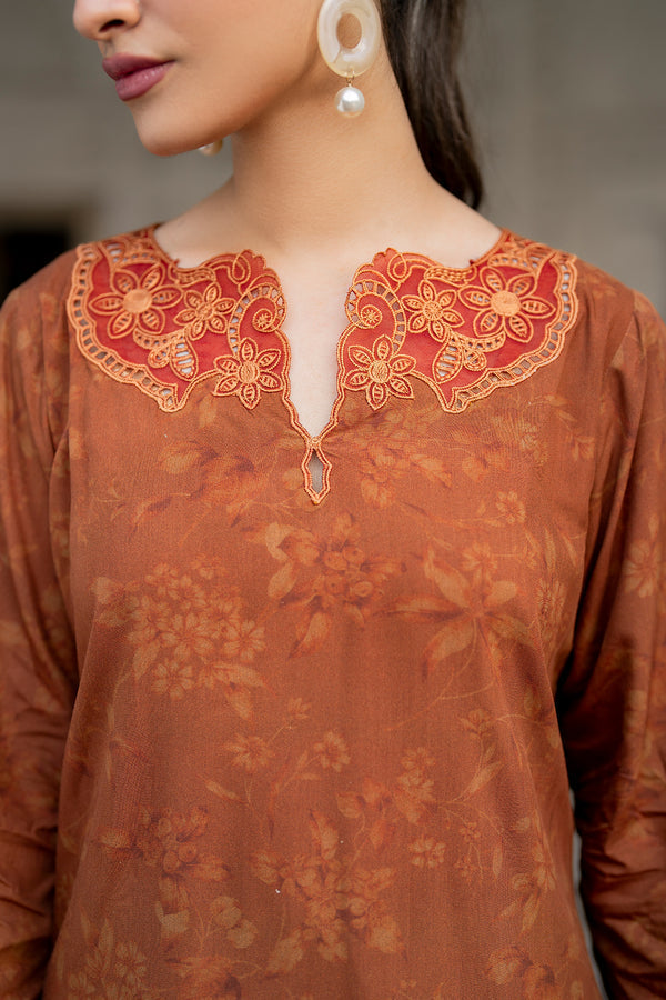 Baroque | Luxury Pret 24 | VISCOSE UF-720 -  Baroque Ladies Clothes - Original Designer Dress - House of Maryam