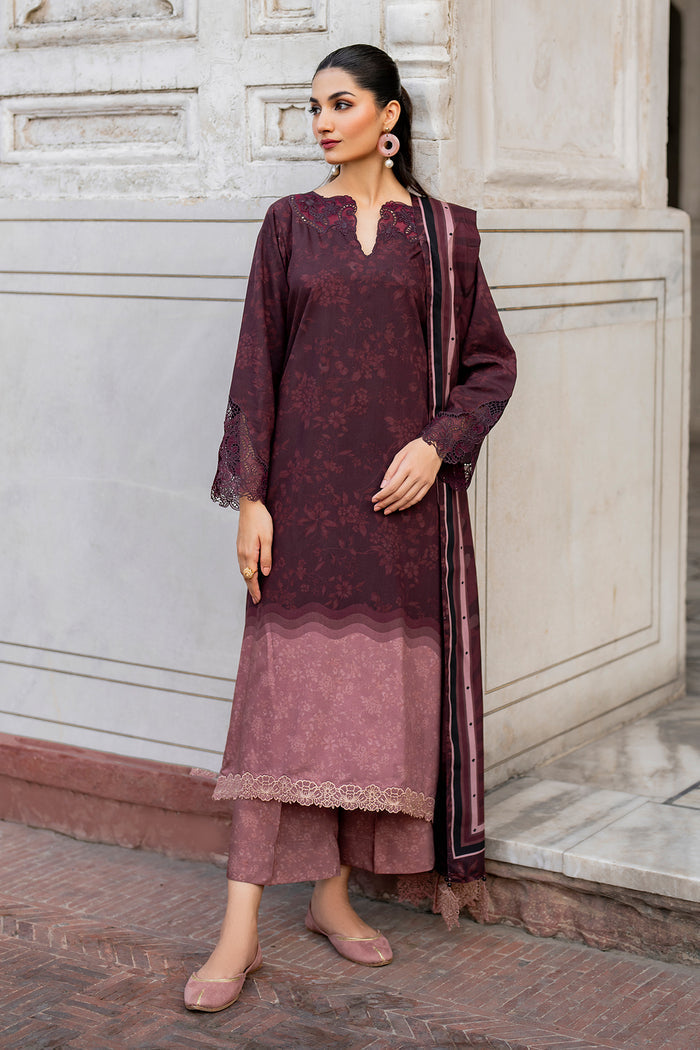 Baroque | Luxury Pret 24 | VISCOSE UF-721 -  Baroque Ladies Clothes - Original Designer Dress - House of Maryam
