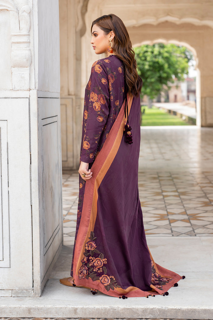 Baroque | Luxury Pret 24 | VISCOSE UF-736 -  Baroque Ladies Clothes - Original Designer Dress - House of Maryam