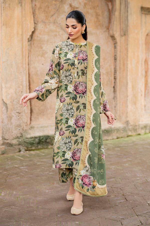 Baroque | Luxury Pret 24 | VISCOSE UF-729 -  Baroque Ladies Clothes - Original Designer Dress - House of Maryam