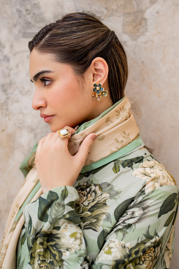 Baroque | Luxury Pret 24 | VISCOSE UF-728 -  Baroque Ladies Clothes - Original Designer Dress - House of Maryam