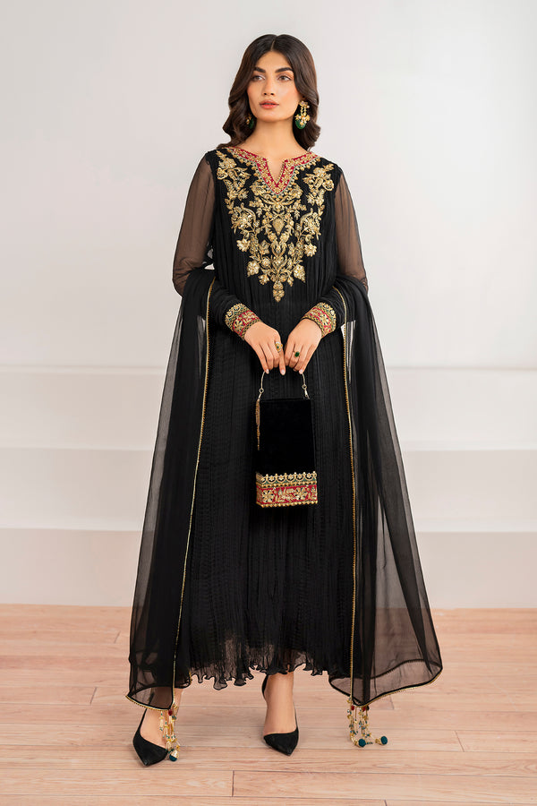 Baroque | Luxury Pret 24 | CRUSH CHIFFON PR-992 -  Baroque Ladies Clothes - Original Designer Dress - House of Maryam
