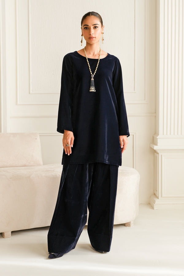 Baroque | Luxury Pret 24 | VELVET SUIT PR-1012 -  Baroque Ladies Clothes - Original Designer Dress - House of Maryam