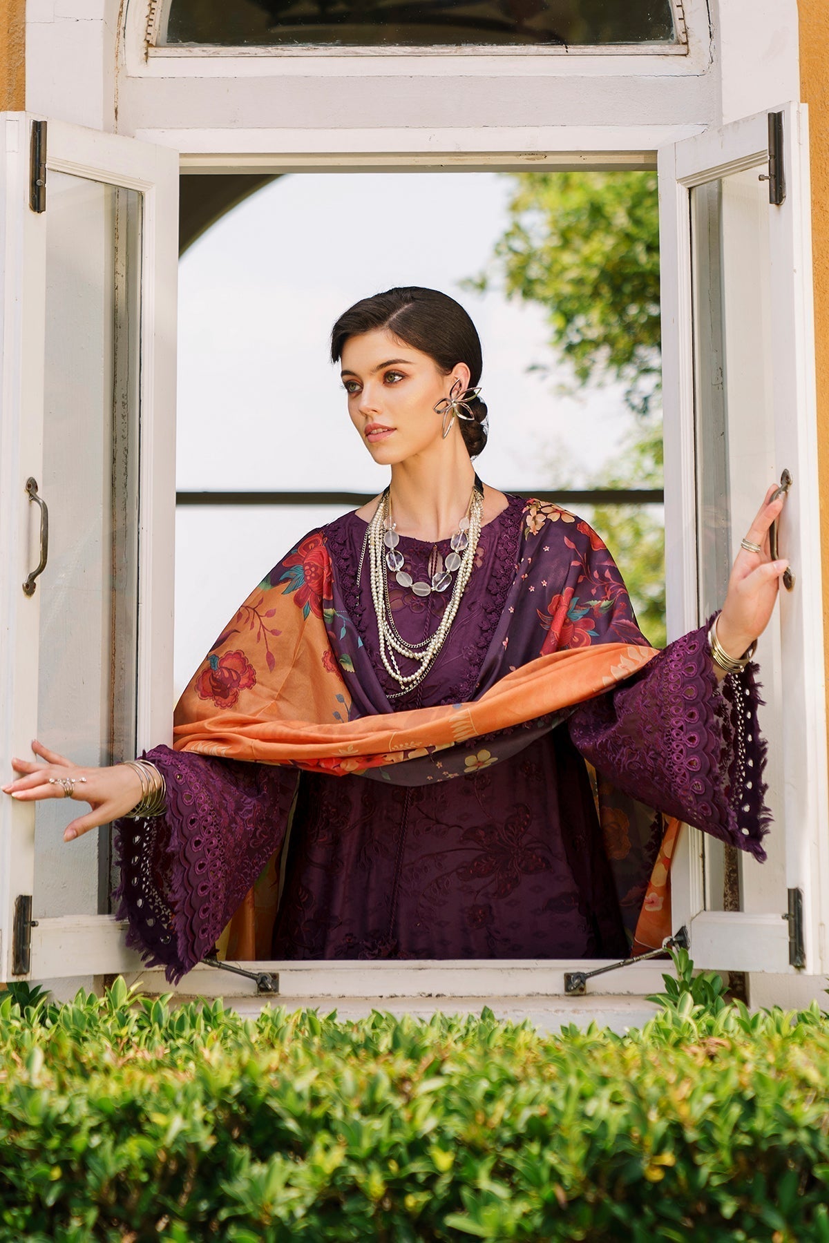 Baroque | Swiss Lawn 24 | SL12-D04 -  Baroque Luxury - Original Designer Dress - House of Maryam