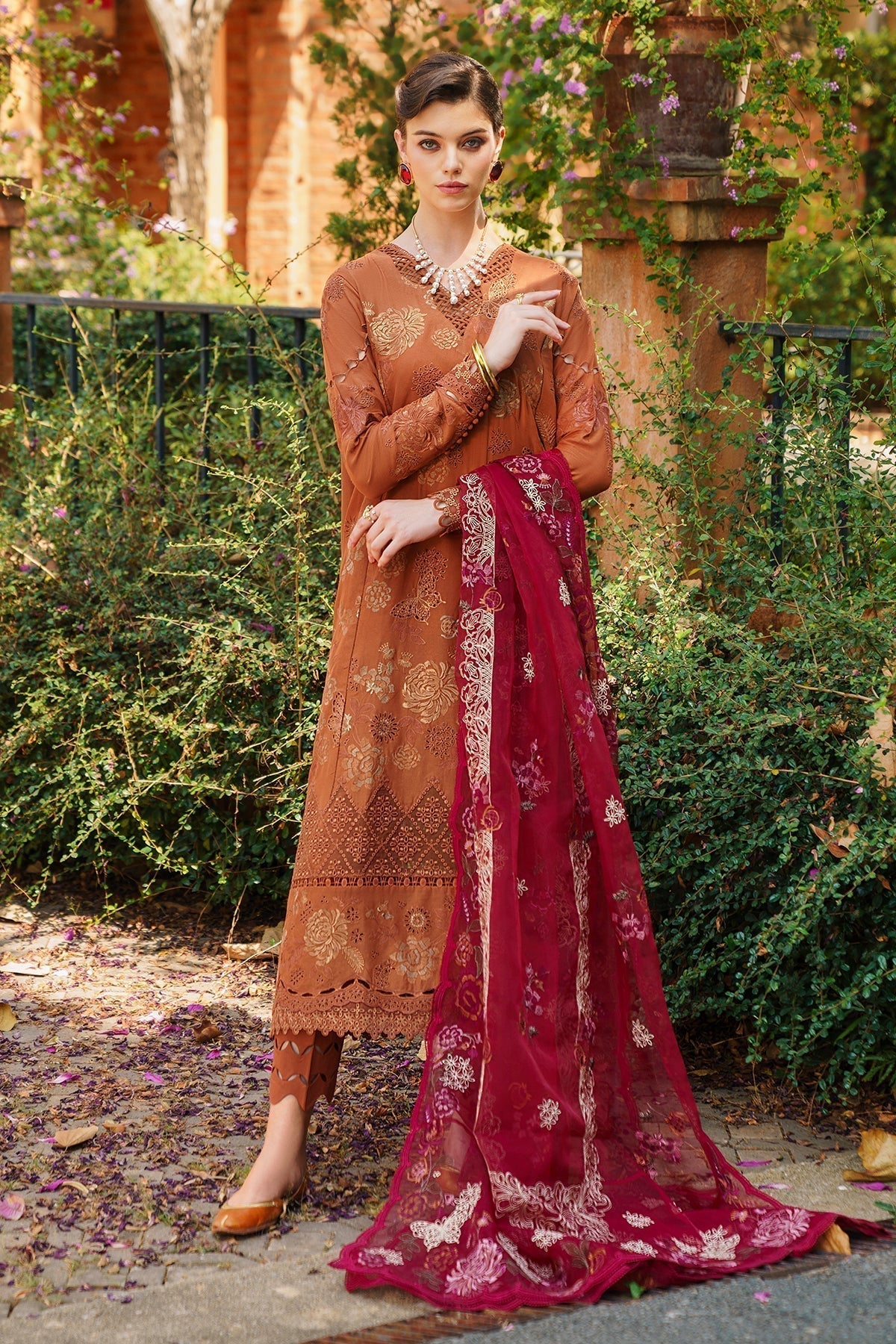 Baroque | Swiss Lawn 24 | SL12-D08 -  Baroque Luxury - Original Designer Dress - House of Maryam