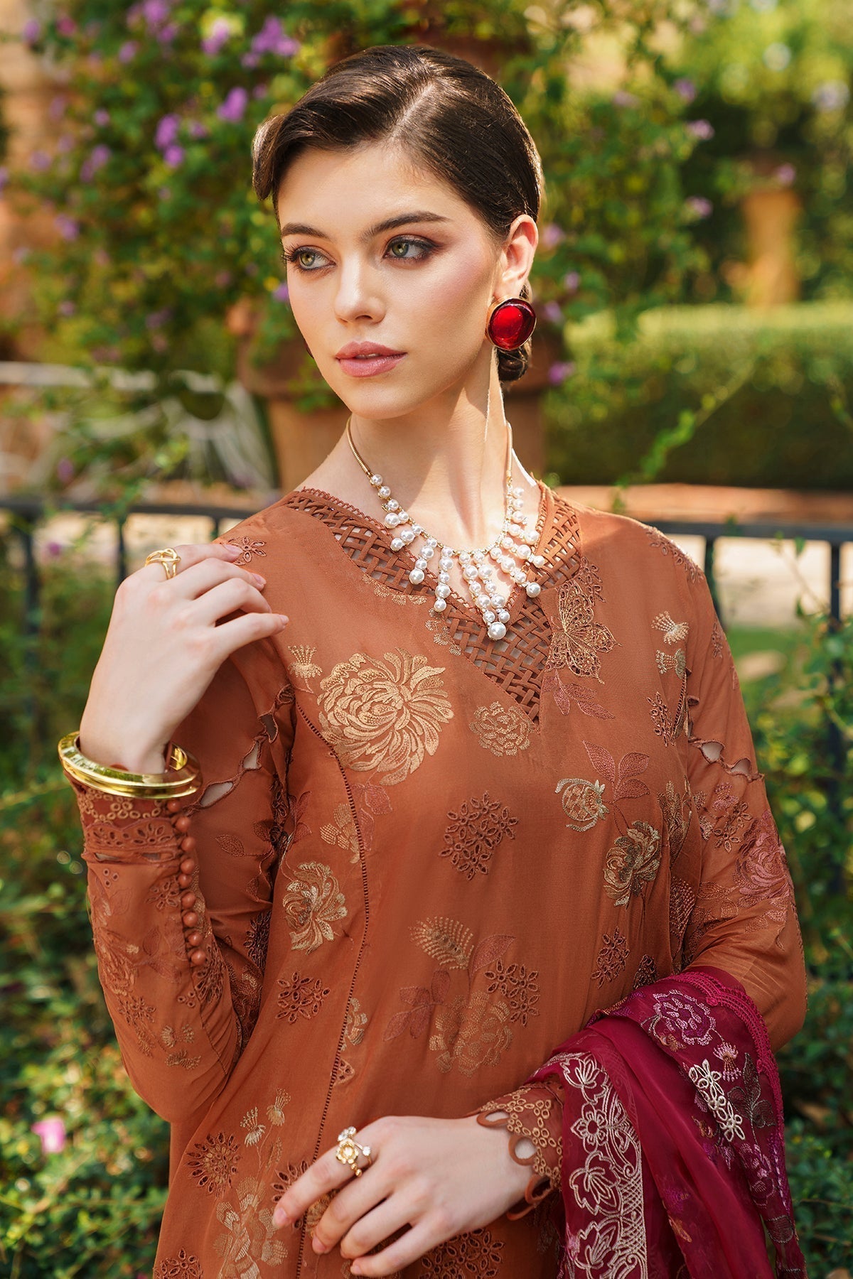 Baroque | Swiss Lawn 24 | SL12-D08 -  Baroque Luxury - Original Designer Dress - House of Maryam