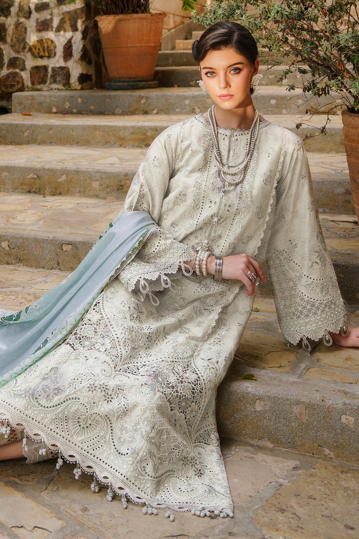 Baroque | Swiss Lawn 24 | SL12-D01 -  Baroque Luxury - Original Designer Dress - House of Maryam