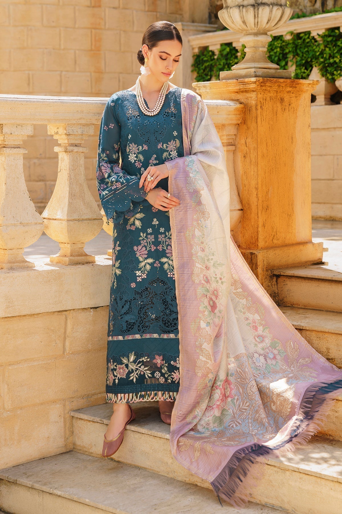 Baroque | Swiss Lawn 24 | SL12-D02 -  Baroque Luxury - Original Designer Dress - House of Maryam