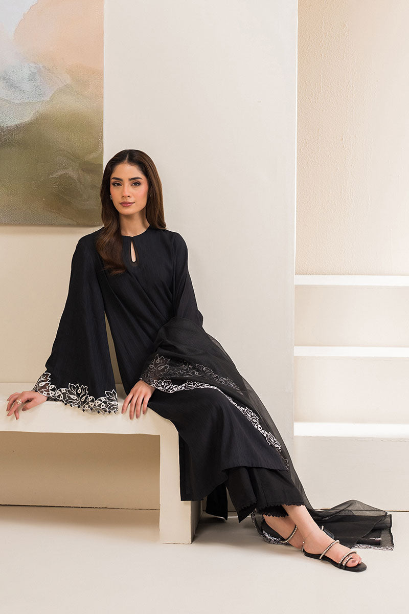 Cross Stitch | Basic Pret | Obsidian Pearl-2PC (Shirt & Dupatta)