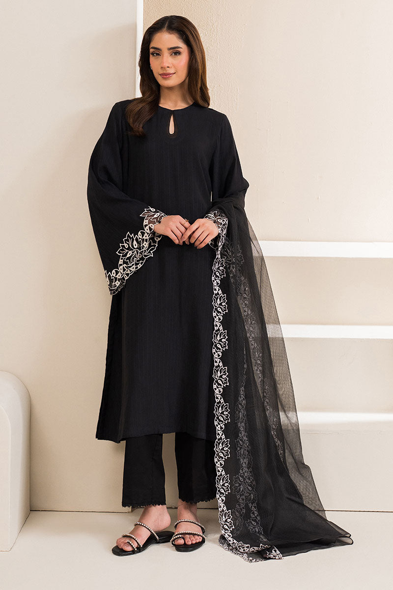 Cross Stitch | Basic Pret | Obsidian Pearl-2PC (Shirt & Dupatta), image 3