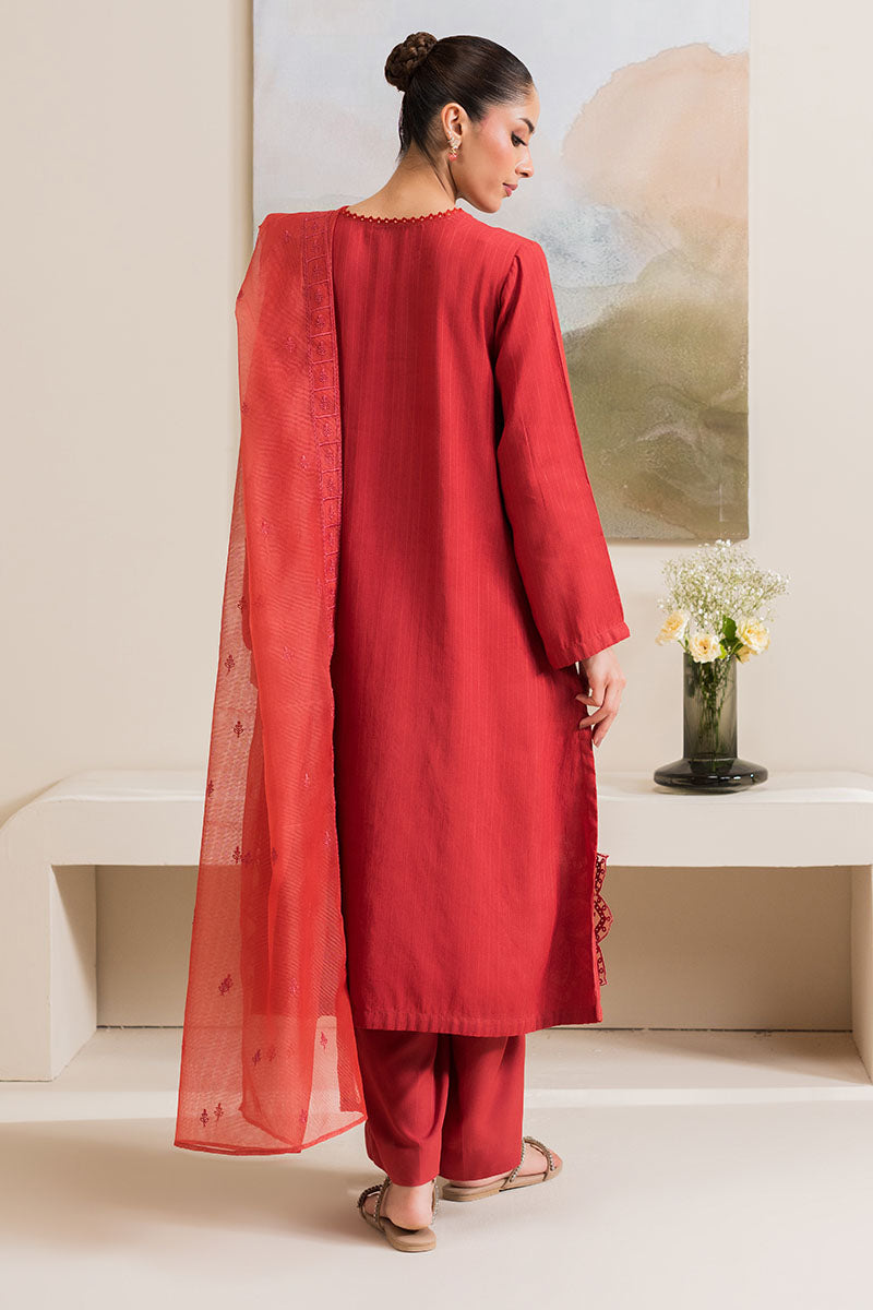 Cross Stitch | Basic Pret | Saffron Gold-2PC (Shirt & Dupatta), image 5