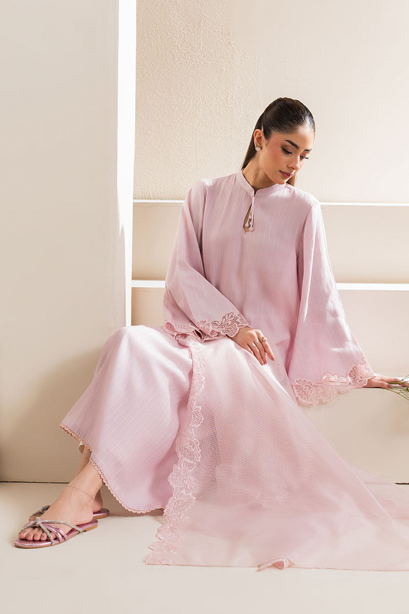 Cross Stitch | Basic Pret | Peach Blush-2PC (Shirt & Dupatta), image 3
