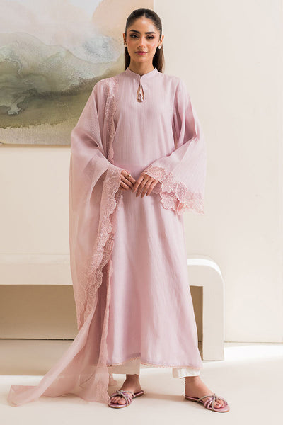 Cross Stitch | Basic Pret | Peach Blush-2PC (Shirt & Dupatta)