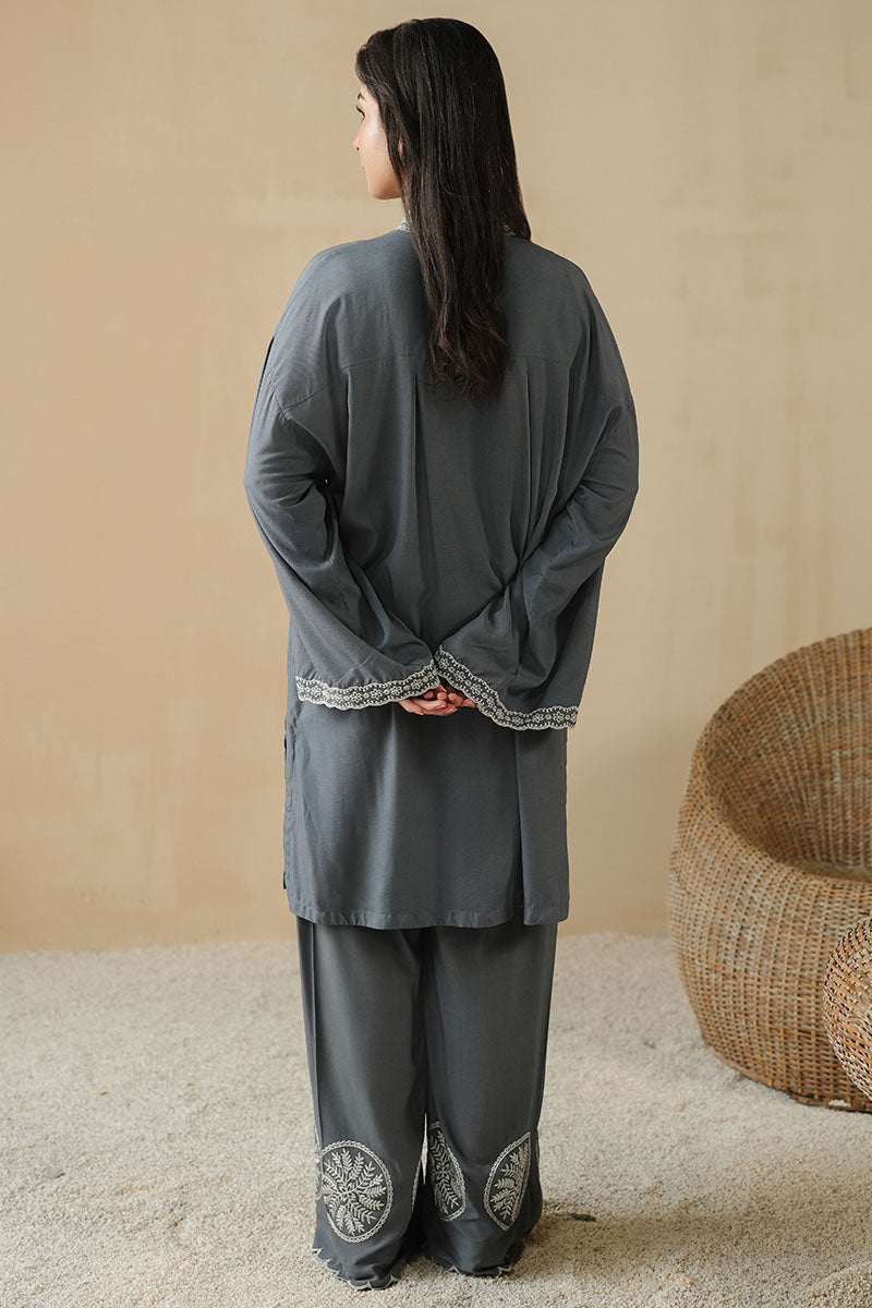 Cross Stitch | Basic Pret | Moonlit Marina-2PC (Shirt & Trouser)-6