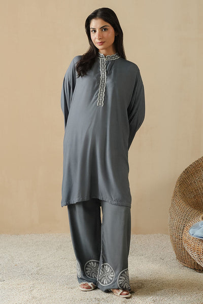 Cross Stitch | Basic Pret | Moonlit Marina-2PC (Shirt & Trouser)