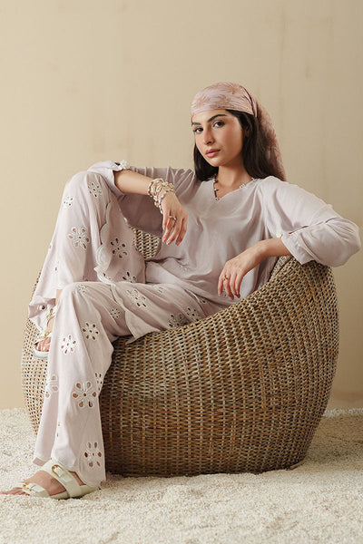 Cross Stitch | Basic Pret | Lush Flora-2PC (Shirt & Trouser)