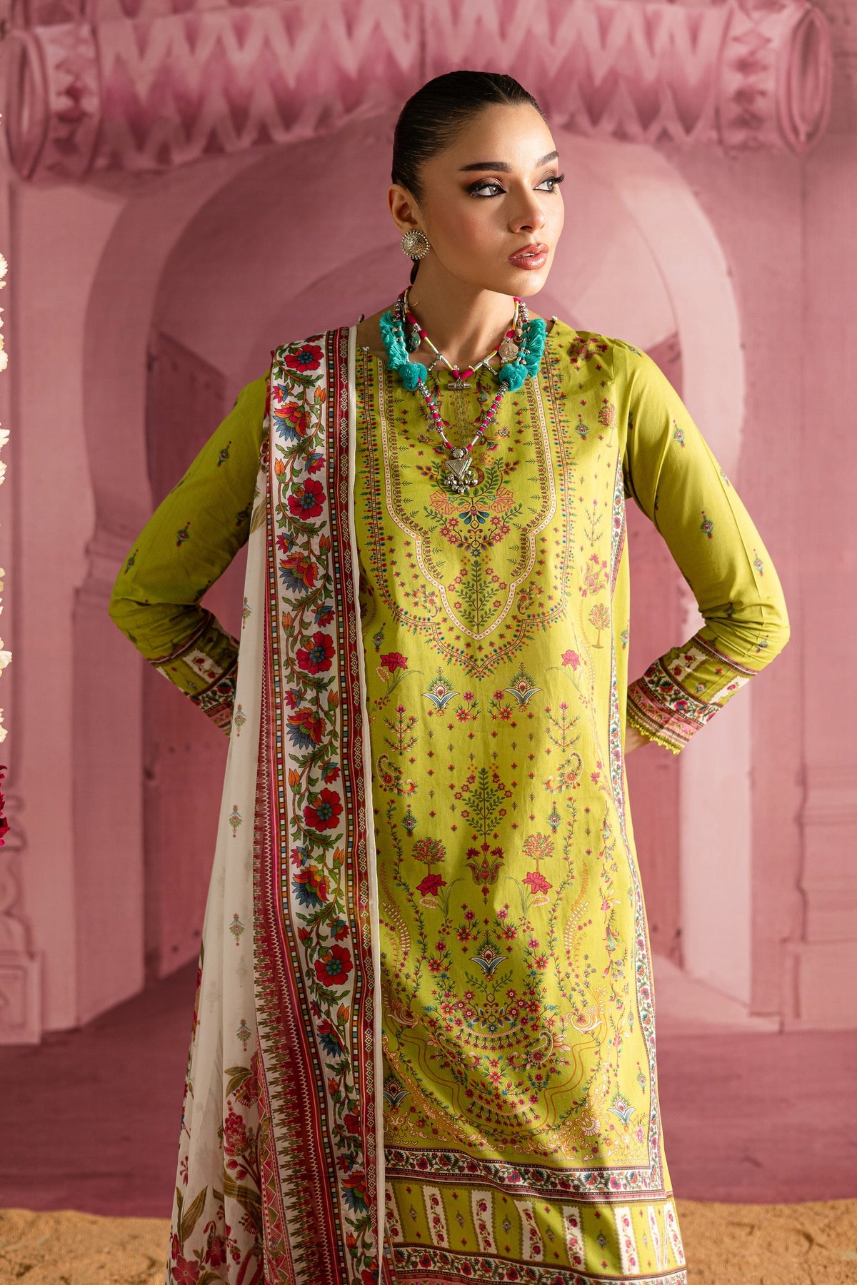 Batik | Chargbagh | Moss -  Batik Ladies Clothes - Original Designer Dress - House of Maryam