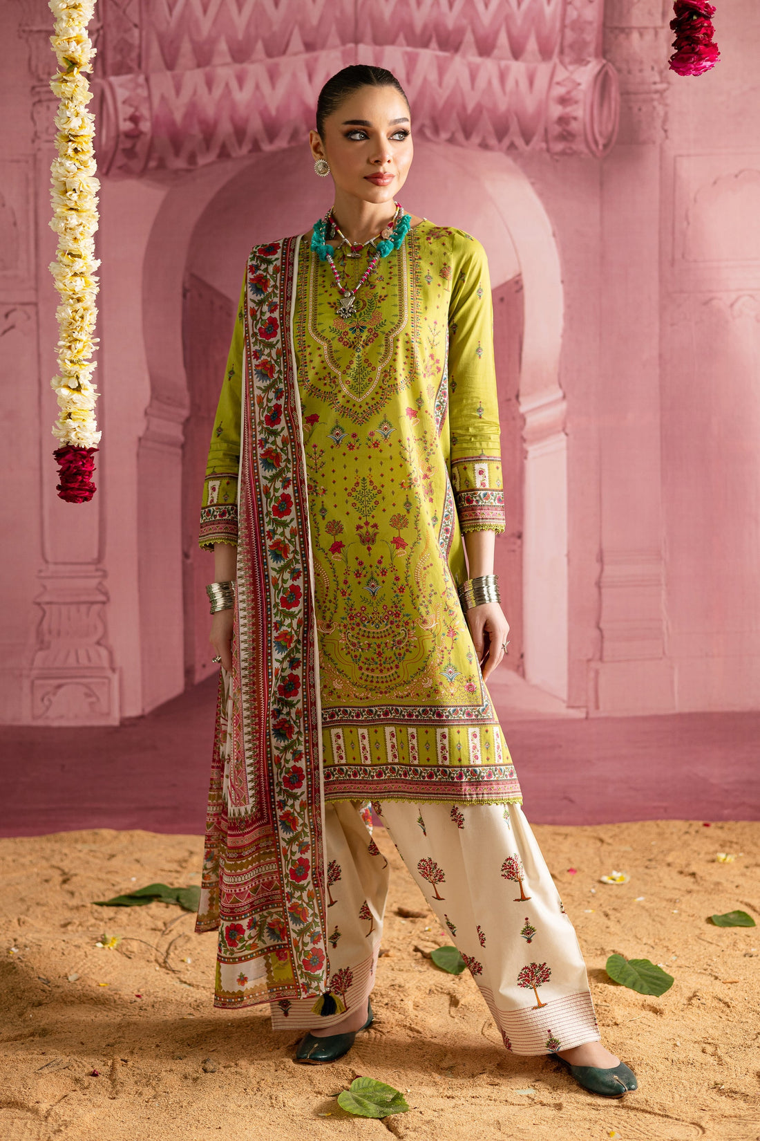 Batik | Chargbagh | Moss -  Batik Ladies Clothes - Original Designer Dress - House of Maryam